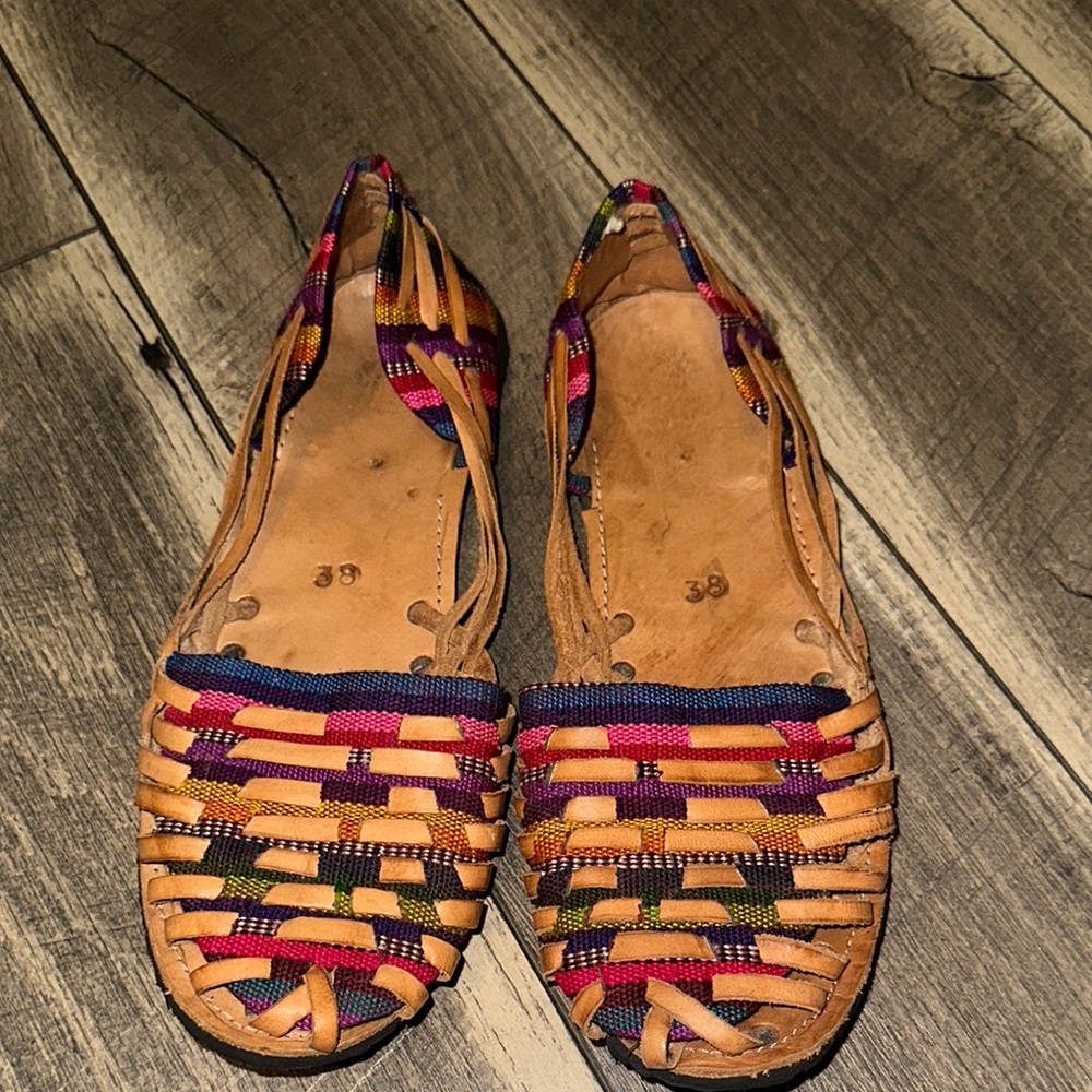 Multicolor Woven Women's Flats
